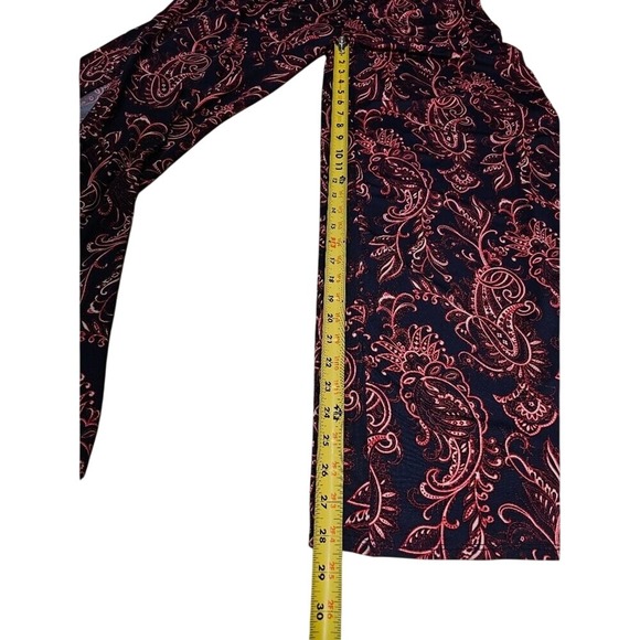 marianne Stretchy Paisley Bandana Print Jumpsuit Spaghetti Strap - Navy and Pink - Picture 7 of 14